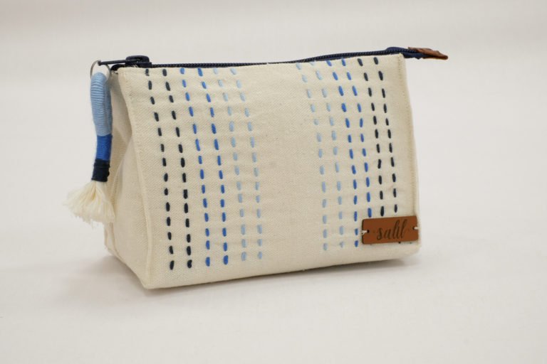 Dotted Light Blue x Dark Blue Sahico Medium Make-Up Bag EGP 250