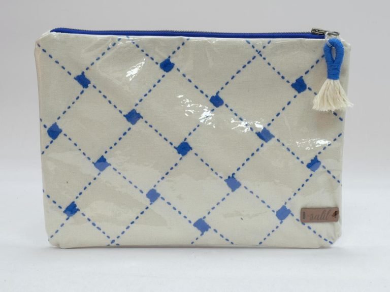 Sahico Light Blue x White Plastic Clutch EGP 300