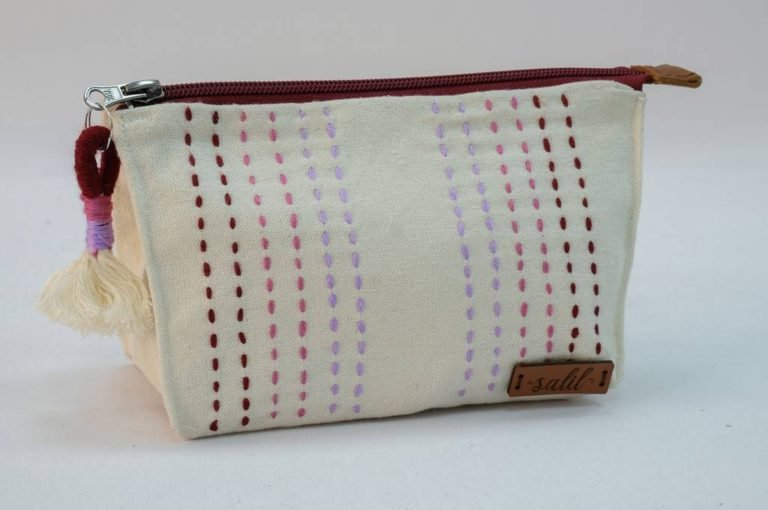Dotted Purple x Brown Sahico Medium Make-Up Bag EGP 250